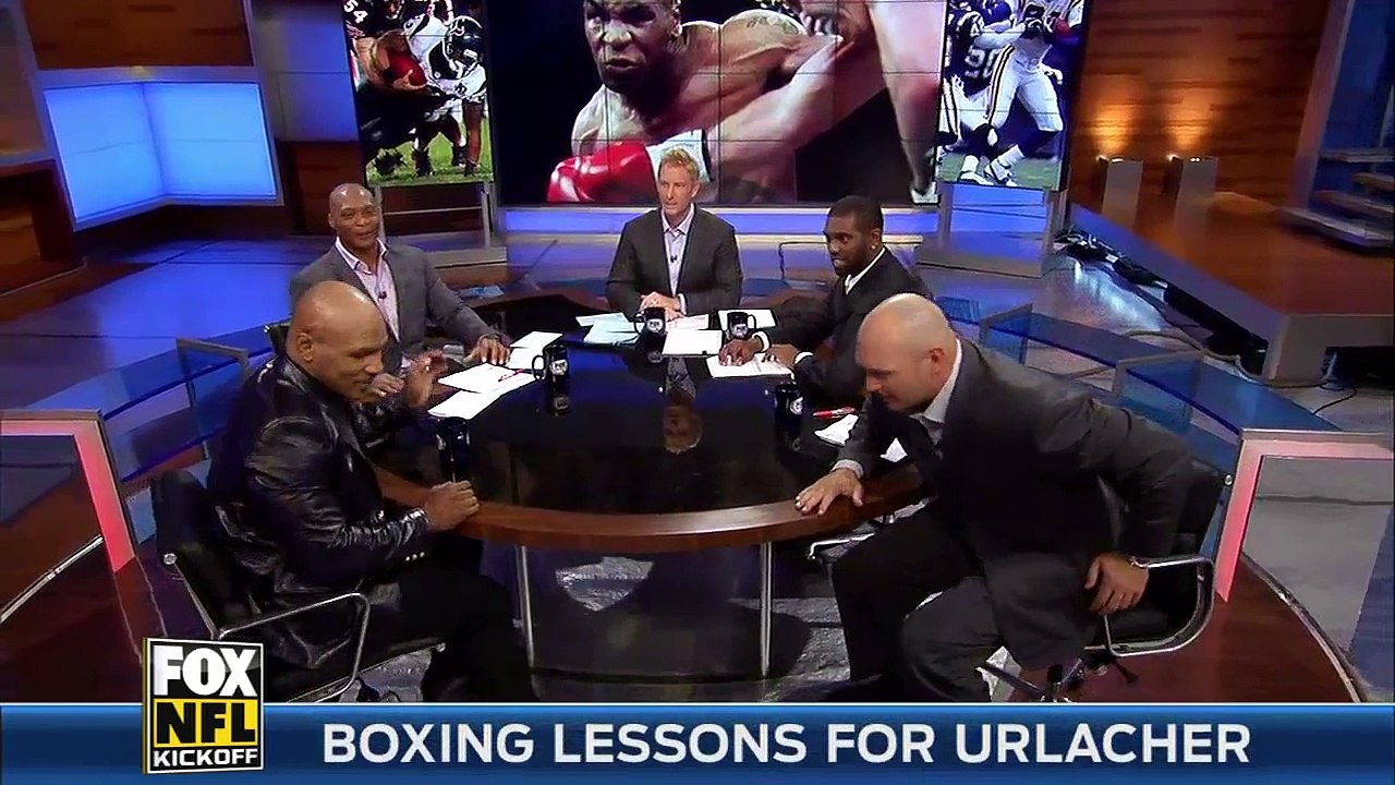 Mike Tyson Teaches Brian Urlacher The Secrets Of A Knockout Punch