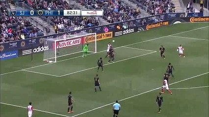 Dawkins Goal  - Philadelphia Union 1-1 San Jose Earthquakes - 30-04-2016 MLS