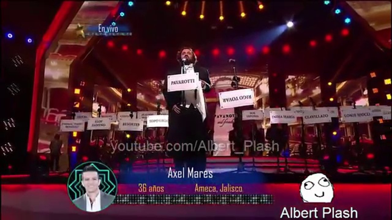Axel Mares imitando a Pavarotti Gran Final Parodiando noches de Traje 20 imitaciones