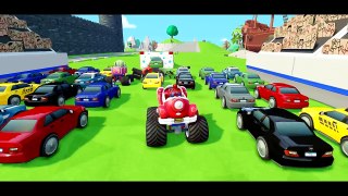 Lightning McQueen Cars Collection Cartoon with Spiderman Nursery Rhymes Songs for Kids 2