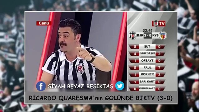 Ricardo Quaresma'nın Golünde BJK TV & Beşiktaş 4-0 Kayserispor
