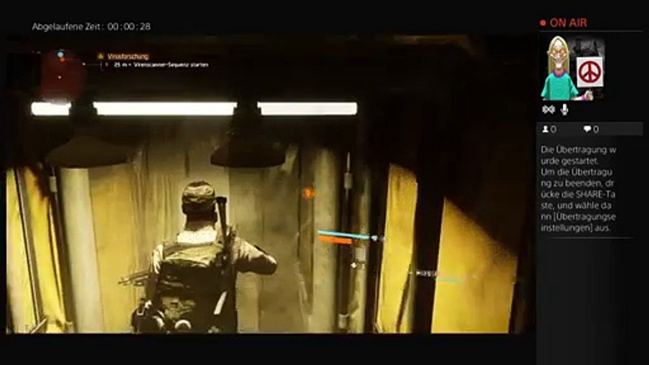 PS4-Live-Übertragung Ùberleben bei Divison