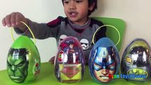 Easter Eggs Surprise Opening 2016 Marvel SuperHeroes Toys Batman vs Superman Hulk Iron Man Advengers