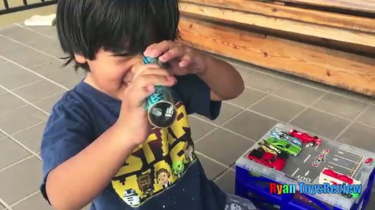 EGG SURPRISE TOYS Disney Cars Thomas and Friends Family Fun Playtime Outside Ryan ToysReview