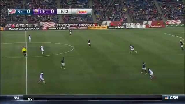 Diego Fagundez Goal - New England Revolution 1-0 Orlando City SC - MLS 30-04-2016