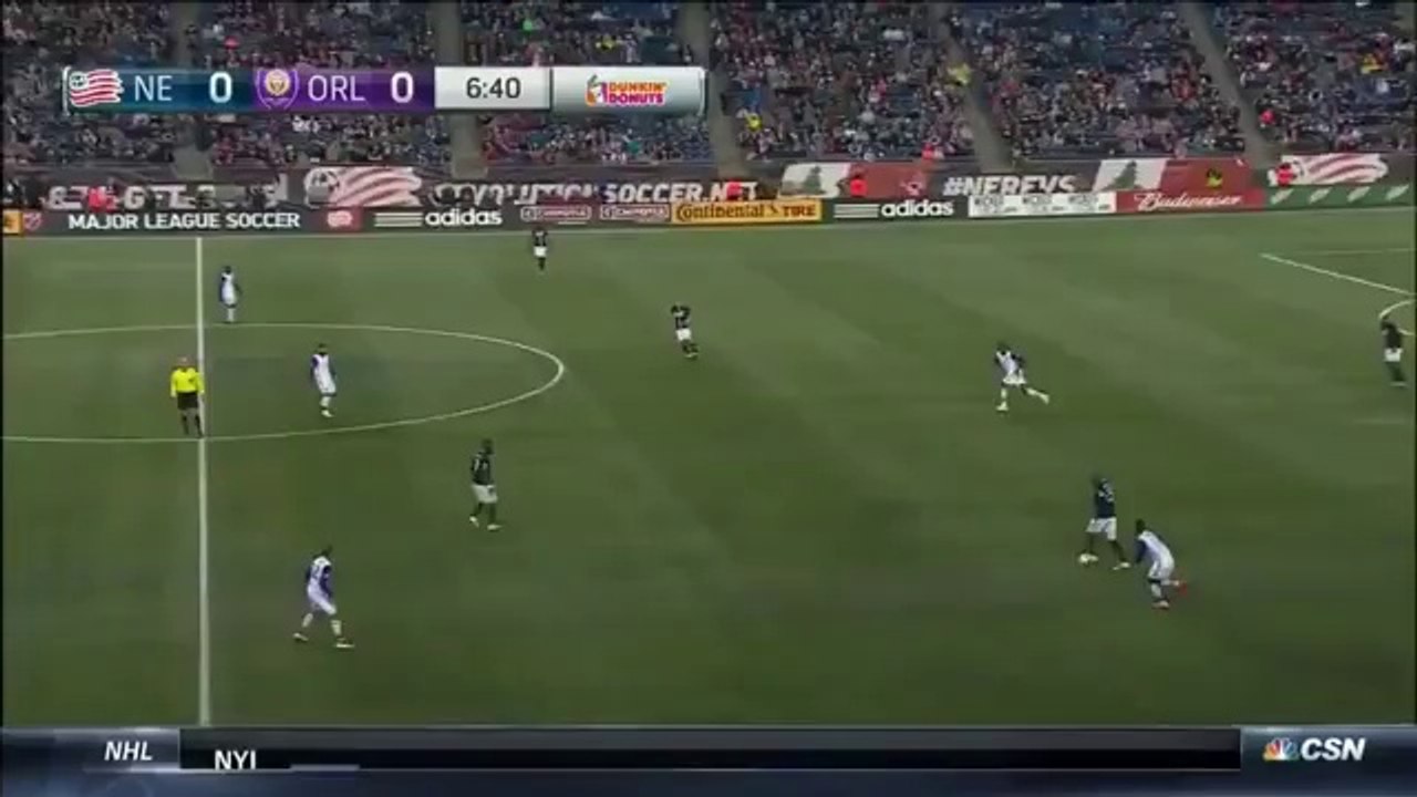 Diego Fagundez Goal - New England Revolution 1-0 Orlando City SC  - MLS 30-04-2016