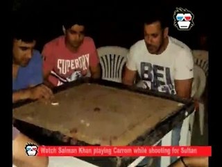 Salman Khan plays Carrom while shooting for Sultan, see inside