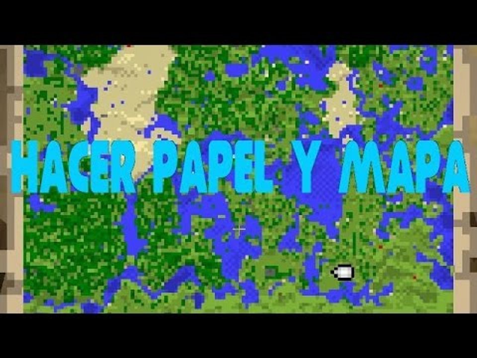 Como hacer papel y mapa en Minecraft tutorial para novatos