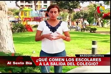AL SEXTO DIA :30-04-2016 : ¿Qué alimentos consumen los estudiantes a la salida del colegio