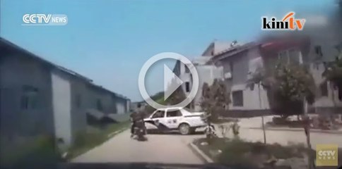 Adegan kejar mengejar, pencuri akhirnya ditahan