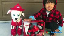 First time Roller Skating on Disney Pixar Cars Lightning McQueen Paw Patrol Marshall Ryan ToysReview