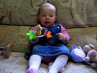 Hello Mummy - Cute little baby trying to say her first words