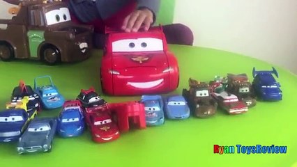 Disney Cars Toys Tow Mater Transforming Secret Base Takara Tomy Kids Video