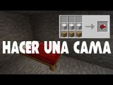 Como crear una cama en Minecraft Tutorial guía para novatos