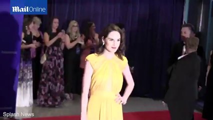 Michelle Dockery stuns in yellow dress on the WHCD red carpet