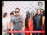 VIDEO : Salman Khan celebrates Arpita's baby shower with family and friends
