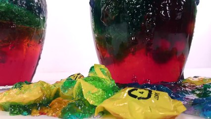 Rainbow Jello Surprise Toys | Shopkins Giant Slime Jello Opening | DCTC Kid Videos