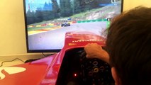 My first video F1 2014 SPA Belgium 25% ONBOARD cockpit Ferrari