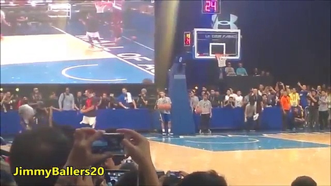 Stephen Curry vs. 7-year old boy (2015 Manila Under Armour tour)