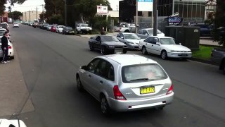 All Wheel Drive GTR Burnout R32 Smokes It Up The Main Street.