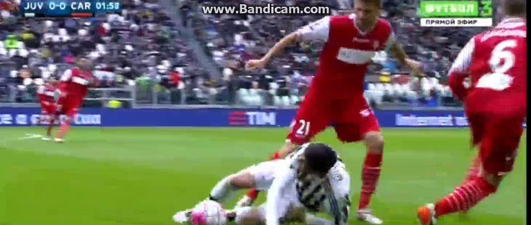 Juventus 1st BIG Chance - Juventus 0-0 Carpi 01-05-2016