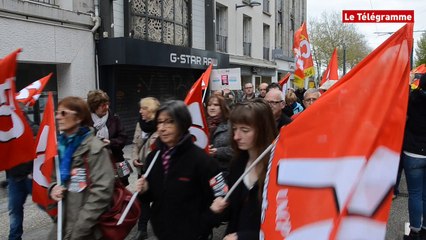 1er mai à Brest. Près de 500 manifestants pour le retrait de la loi Travail (Le Télégramme)