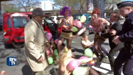 Des Femen débarquent au banquet du 1er mai du FN