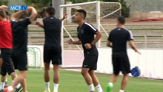 Mastour realizó su primer entrenamiento con el Málaga CF
