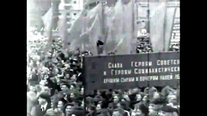 Первомайский парад трудящихся СССР - 1950 год