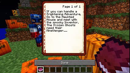 Minecraft Adventure - Sharky and Scuba Steve - CRAZY HALLOWEEN ADVENTURE w_ Captain America
