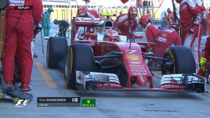 Grand Prix de Russie - Replay Ferrari - La Ferrari au stand...