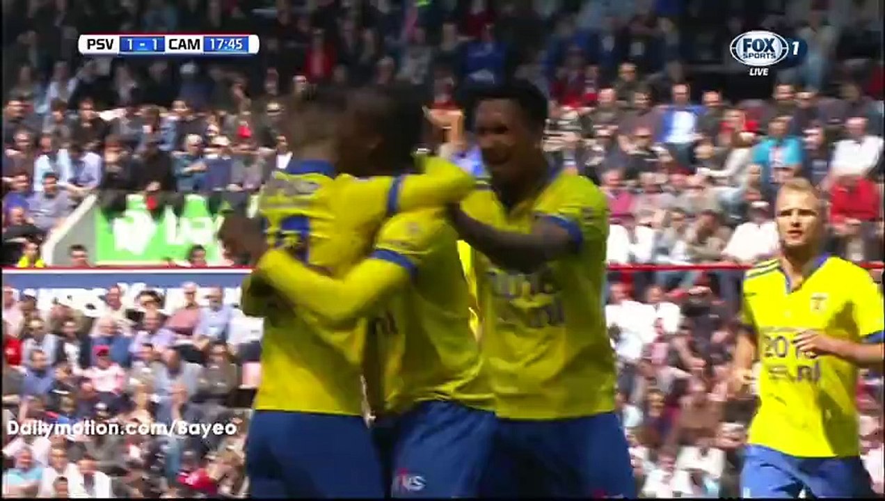 Calvin MacIntosh Goal HD - PSV 1-1 Cambuur - 01-05-2016