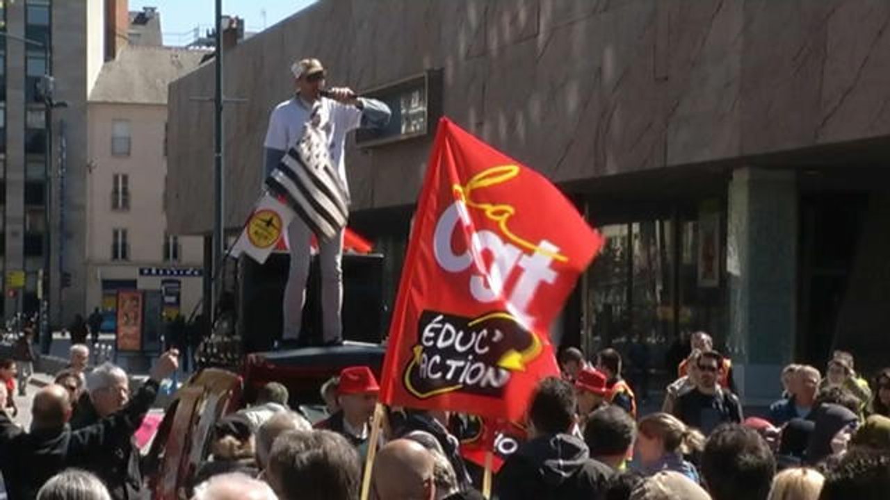 Les rassemblements du 1er mai en région marqués par l'opposition à la loi Travail - Le 01/05/2016 à 14h00