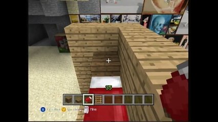 Minecraft Episode 100 How to make a bunk bed, refrigerator & tub