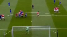Wes Morgan Goal - Manchester United vs Leicester City 1-1 (2016)