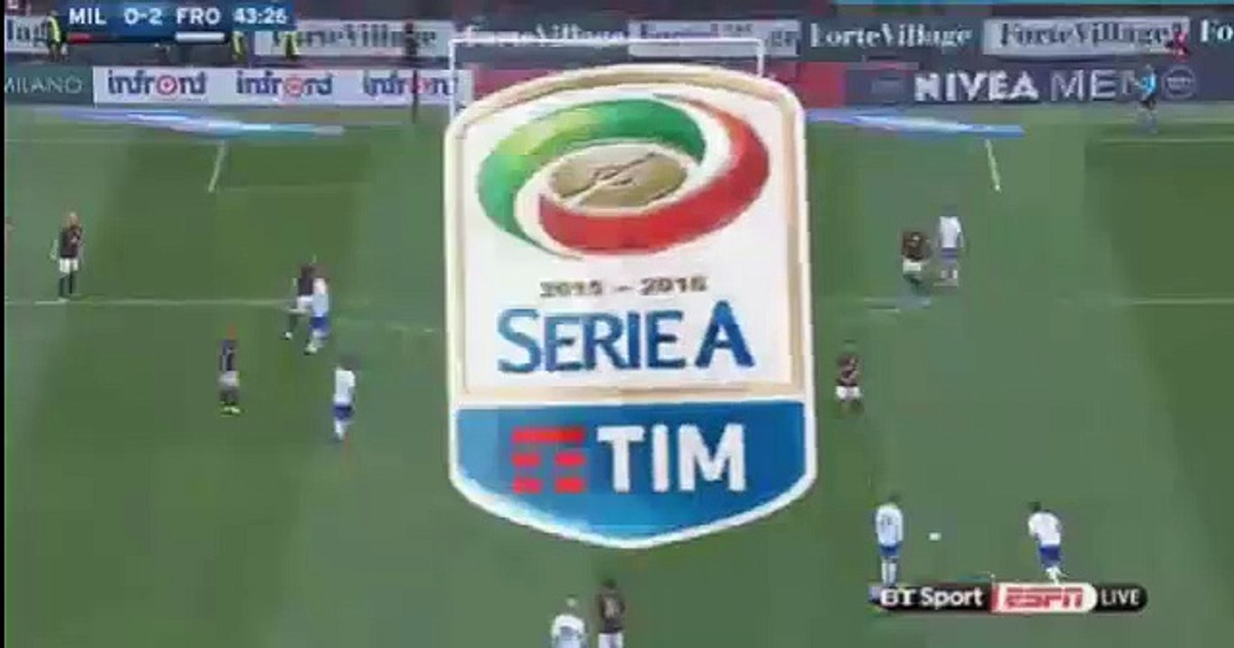 Oliver Kragl Amazing Goal HD - Milan 0-1 Frosinone - 01.05.2016