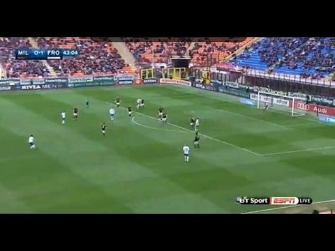 Amazing Goal Oliver Kragl - AC Milan 0-2 Frosinone (01.05.2016) Serie A