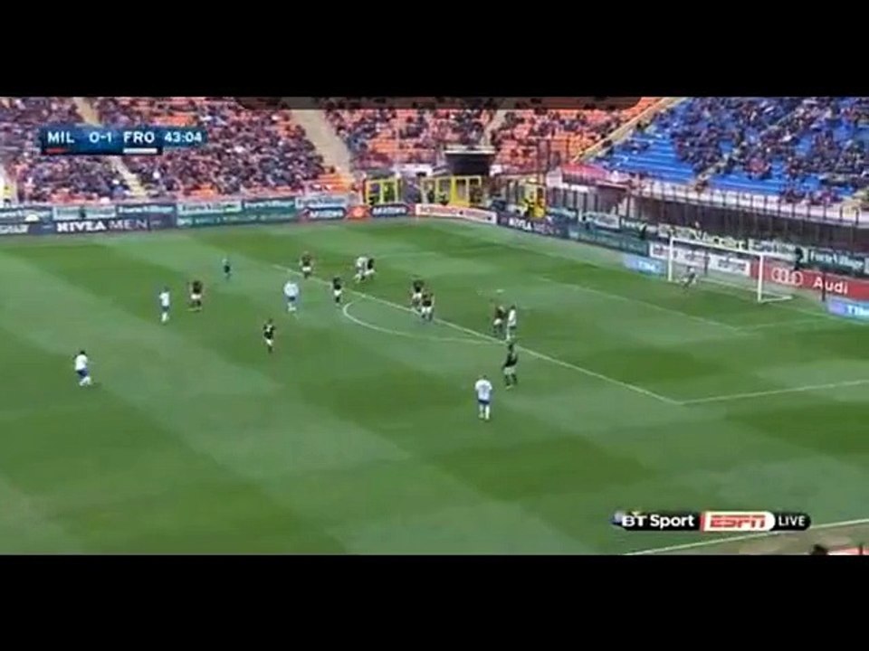 Amazing Goal Oliver Kragl - AC Milan 0-2 Frosinone (01.05.2016) Serie A