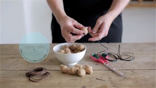 DIY: Dish mat with cork beads by Søstrene Grene