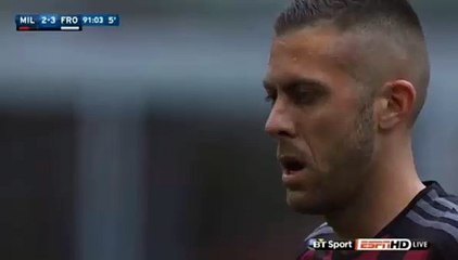 Menez GOAL (3:3) AC Milan vs Frosinone (2016.05.01)