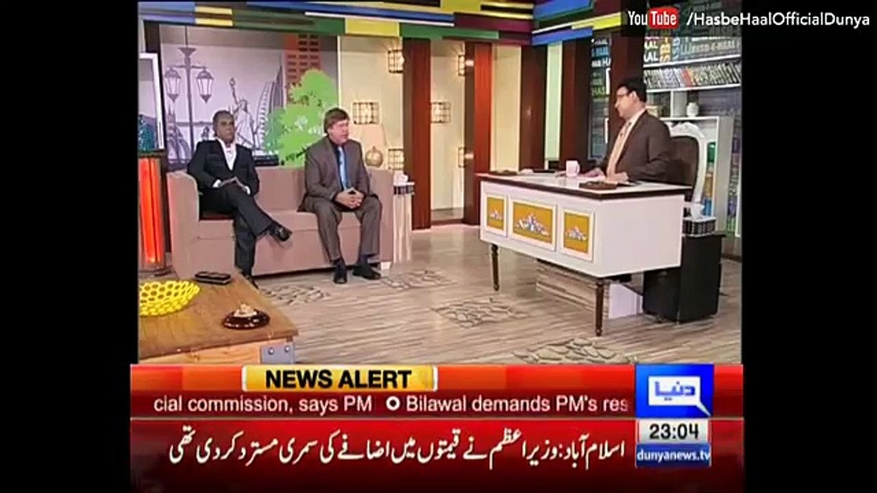 Hasb e Haal 30 April 2016 - حسب حال - Azizi as Mr.Mikel - Dunya News