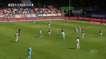 Achahbar GOAL (0:1) - Willem II vs Feyenoord 01/5/2016