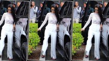 (VIDEO) Kourtney Kardashian FLASHES BRA In See-Through Lace Top