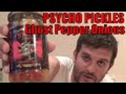 EATING PSYCHO PICKLES Ghost Pepper Onions | Supermadhouse83