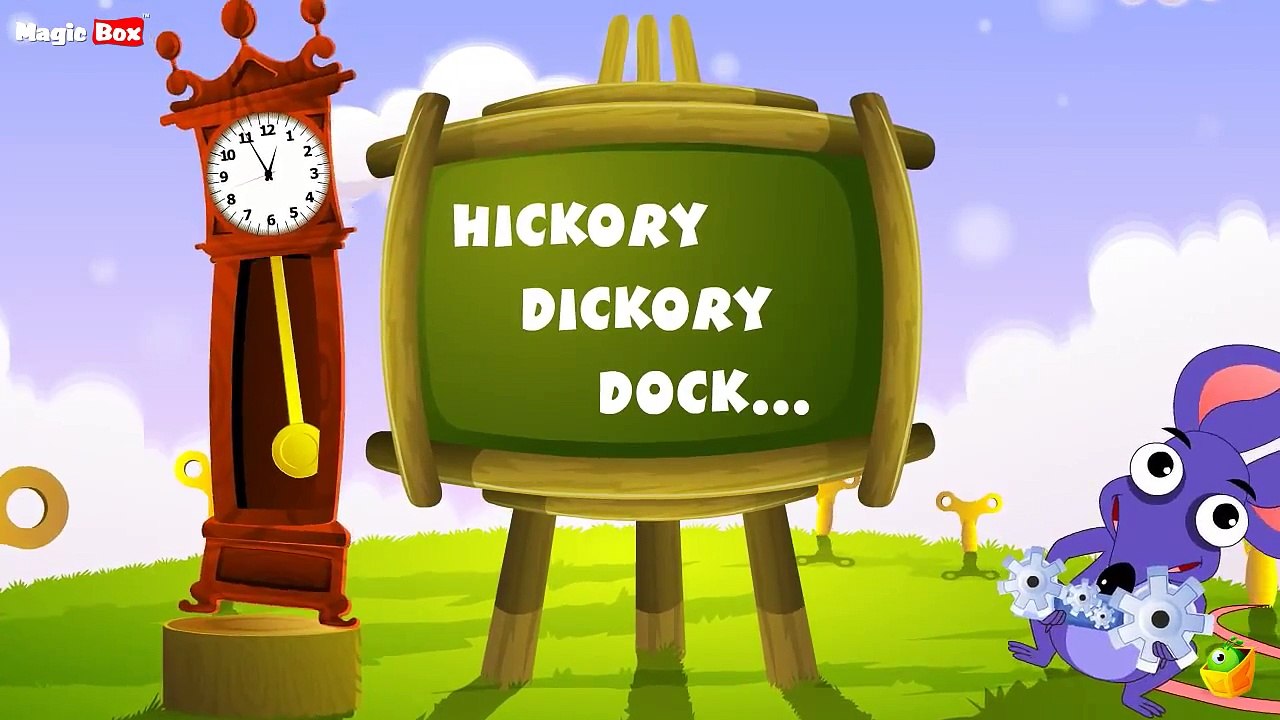 Karaoke: Hickory Dickory - Songs With Lyrics - Cartoon/Animated Rhymes For Kids