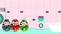 Police Surprise Eggs For Kids - FireFighter Military And Nurse Egg Video For Kids