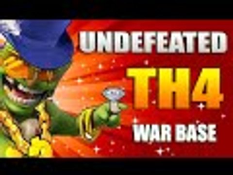 Clash Of Clans - New update - NEW Town hall 4 Th4 War Base Anti Giant Archer Barbarian