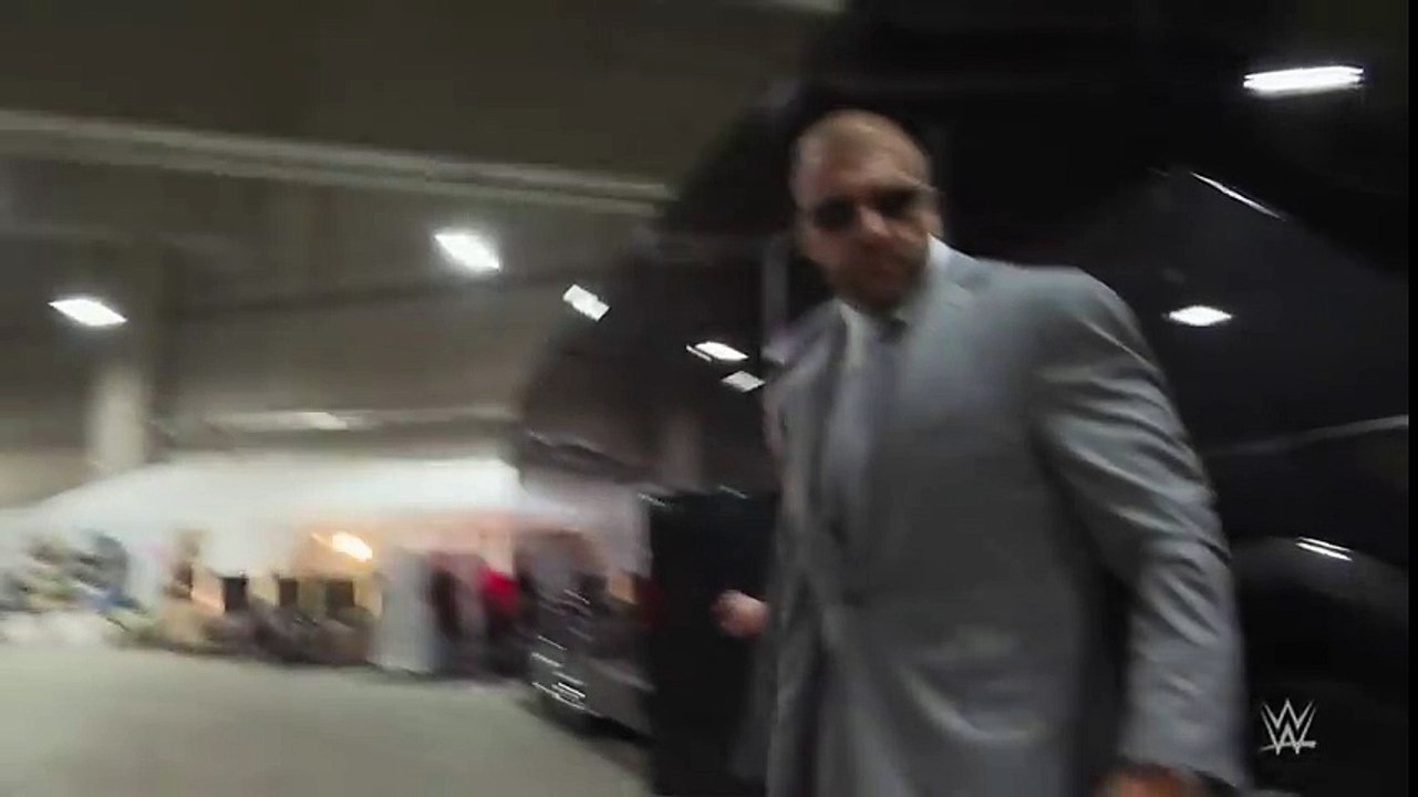 Triple H is ready for Roman Reigns as he arrives for WrestleMania 32