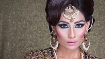 Royal Blue Bridal Makeup ,Indian Weddings, Indian Brides, Indian Outfits, Indian Bridal Makeup, Asia