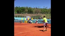 ATP - Mutua Madrid Open 2016 - Wawrinka, Murray et Djokovic à l'entrainement au Mutua Madrid Open